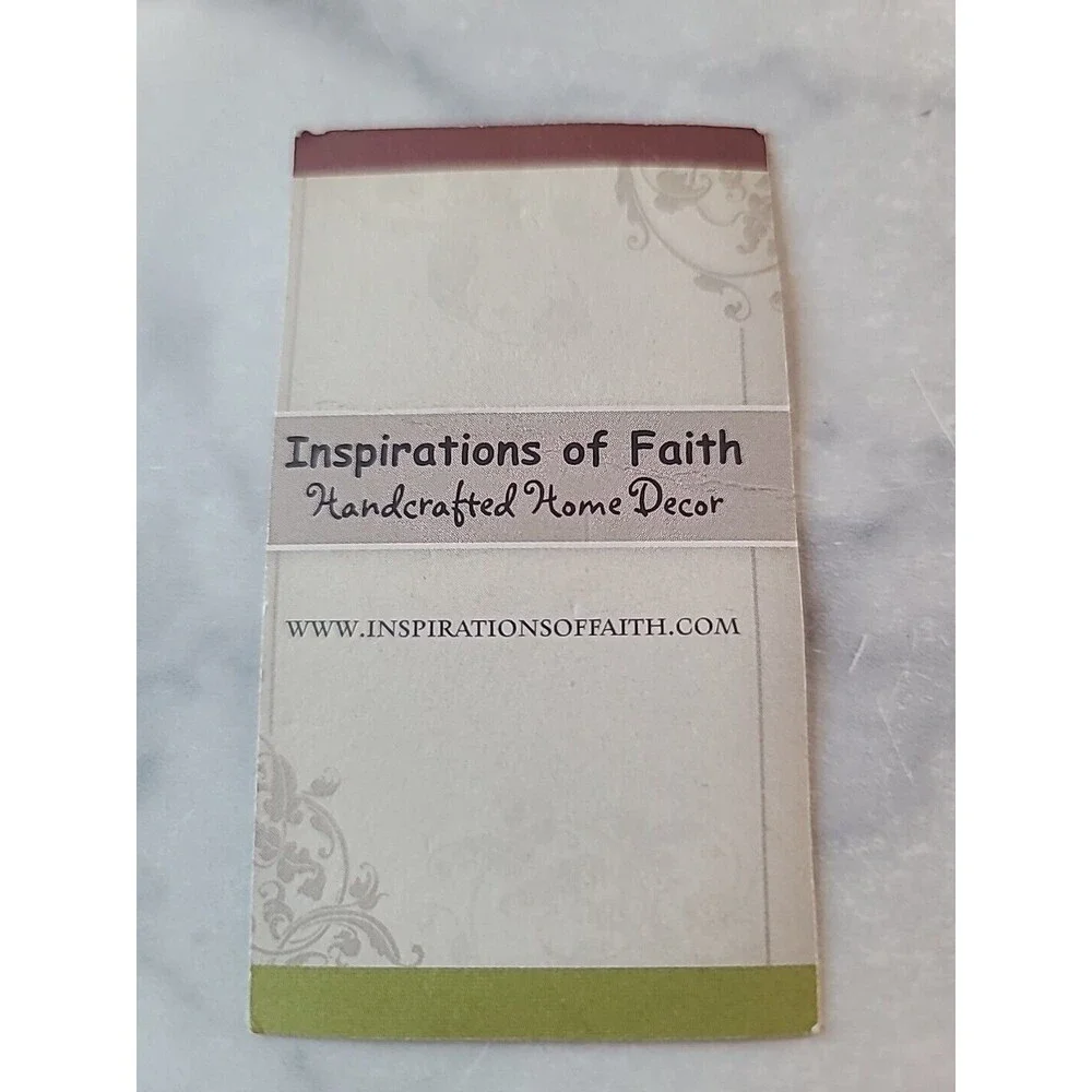 Inspirations Of Faith Handcrafted Home Decor Ornament 2010